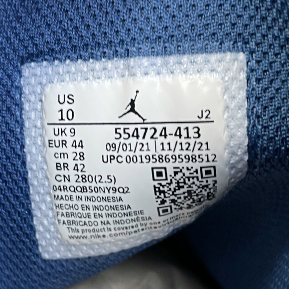 Nike Air Jordan 1 Mid Blue Mint 554724-413 10 Retro Tiffany Igloo Green Navy - Picture 8 of 10